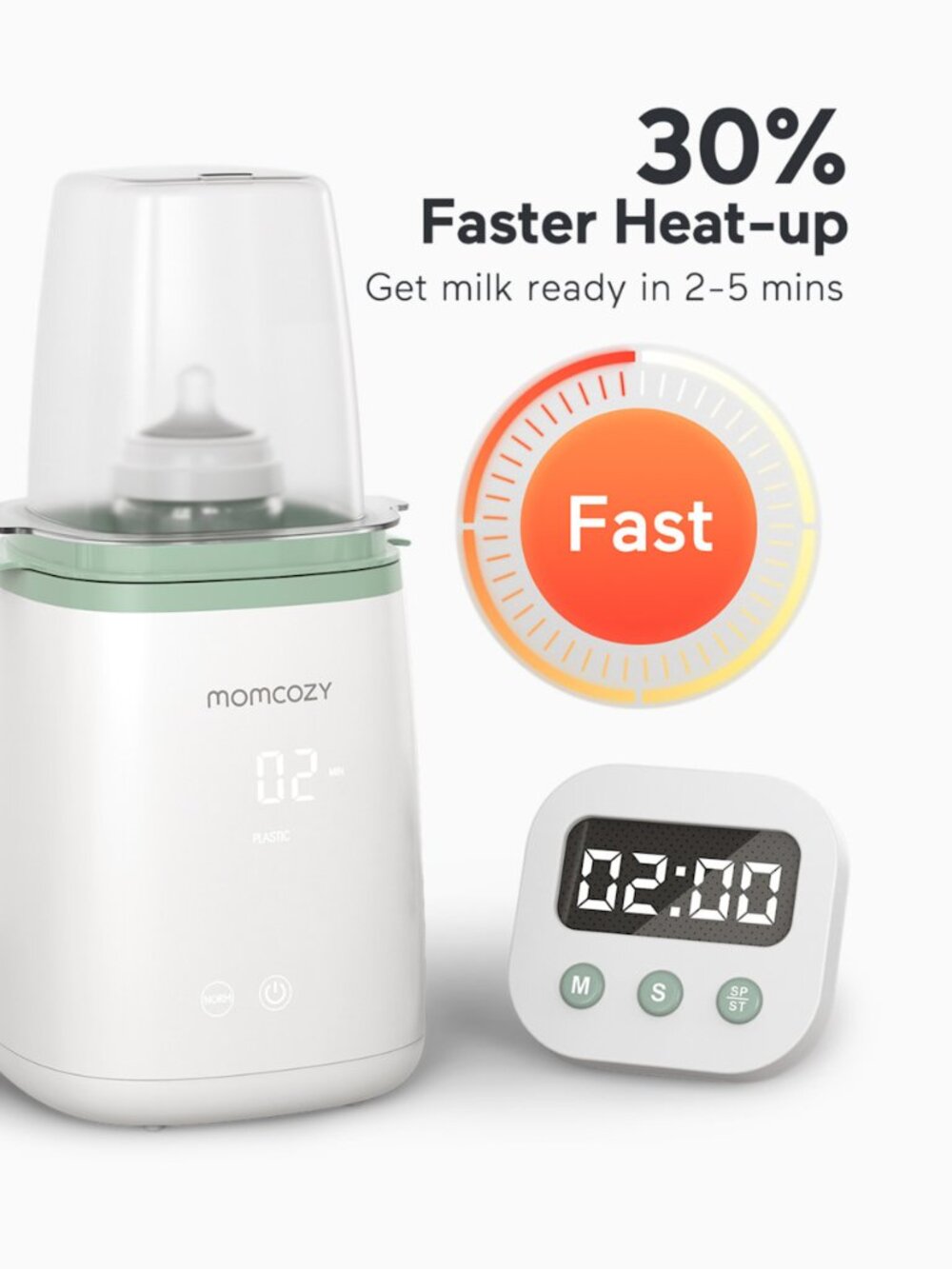 New Momcozy Baby Bottle Warmer - Picture 3 of 5